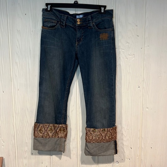 Cache Denim - 𝅺CACHE EMBELLISHED JEANS size 10.NWT